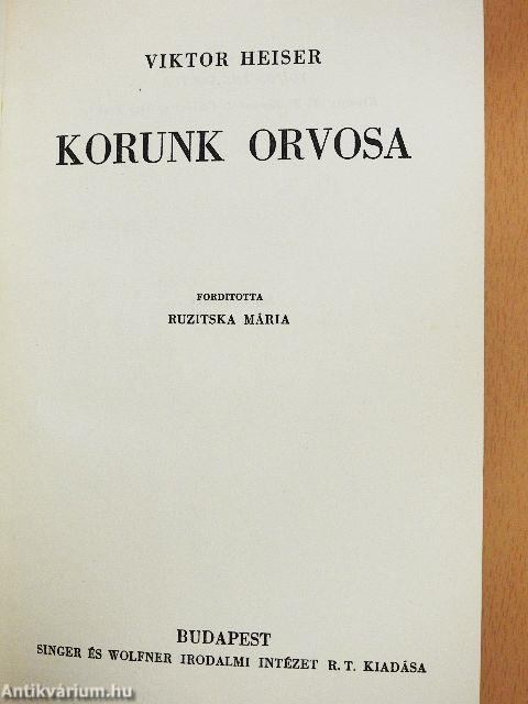 Korunk orvosa