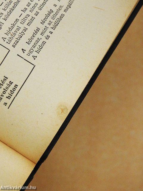 A közúti közlekedés rendje