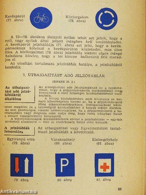 A közúti közlekedés rendje