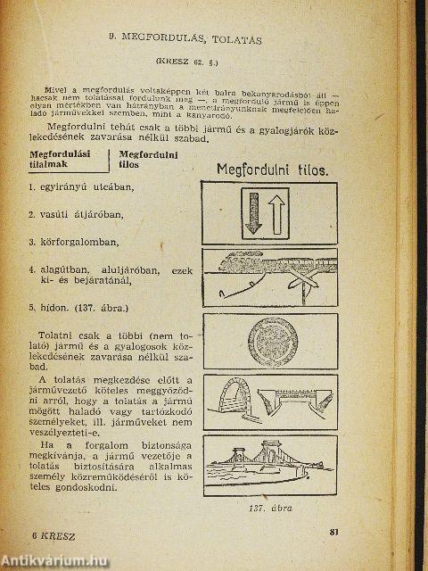 A közúti közlekedés rendje