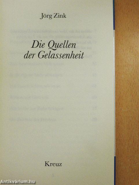 Die Quellen der Gelassenheit