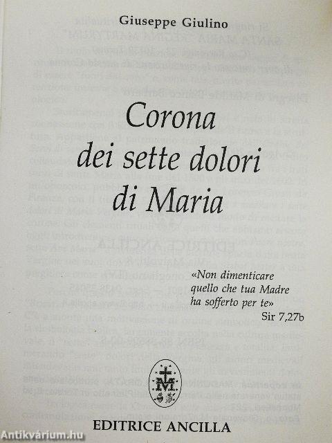 Corona dei sette dolori di Maria