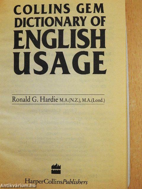 Dictionary of English usage