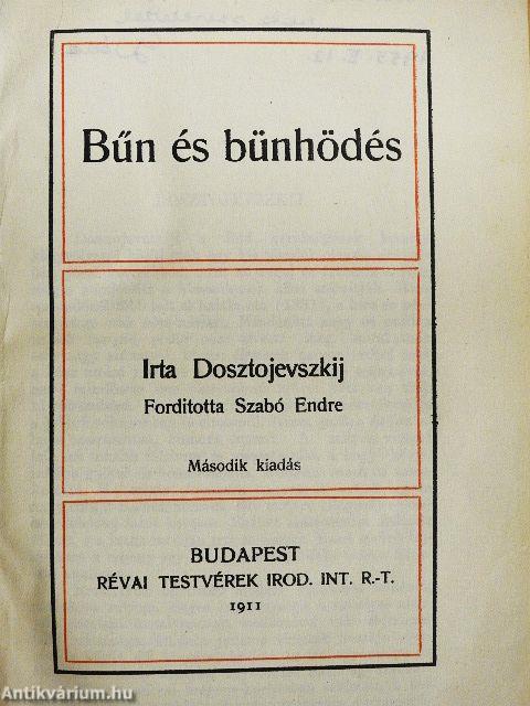 Bűn és bünhödés