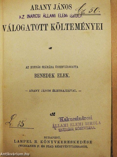 Arany János válogatott költeményei