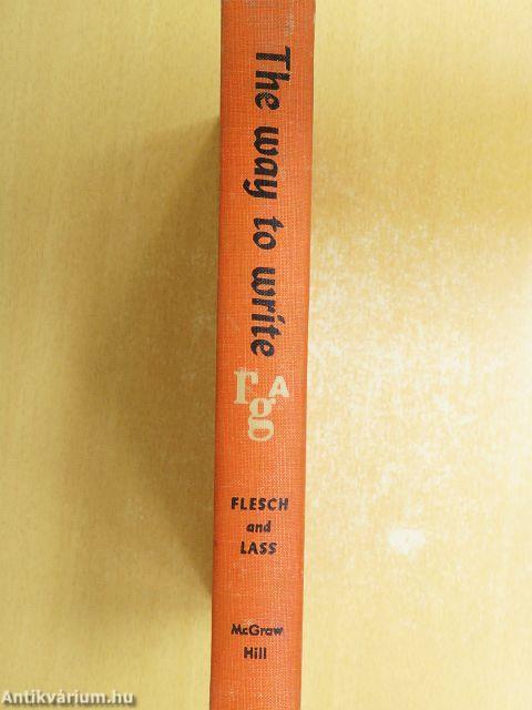 The way to write