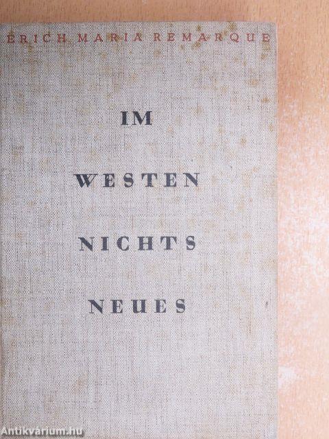 Im Westen nichts Neues