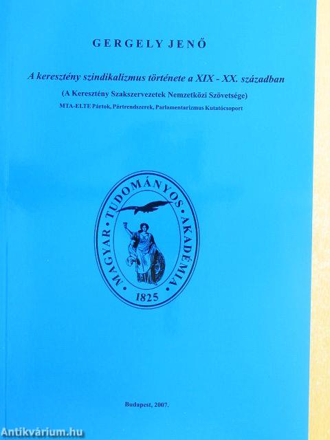 A keresztény szindikalizmus története a XIX-XX. században