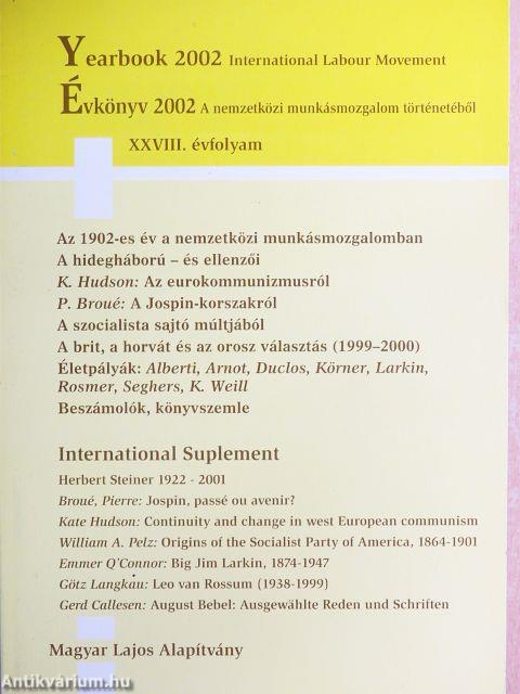 A nemzetközi munkásmozgalom történetéből 2002