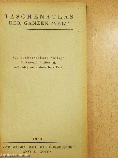 Taschenatlas der ganzen Welt
