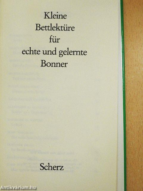 Kleine Bettlektüre für echte und gelernte Bonner