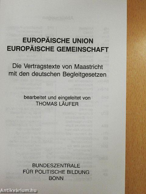 Europäische Union - Europäische Gemeinschaft