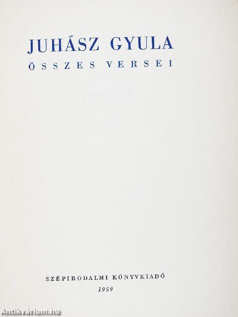 Juhász Gyula összes versei