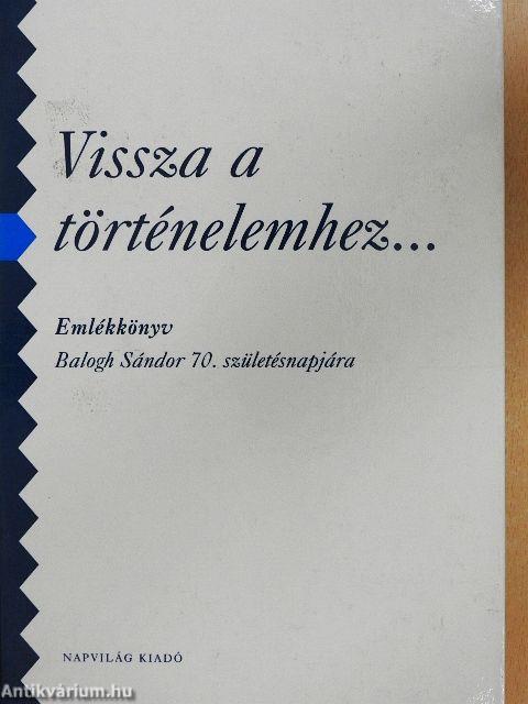 Vissza a történelemhez...