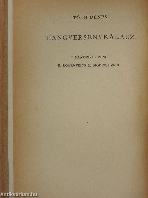Hangversenykalauz