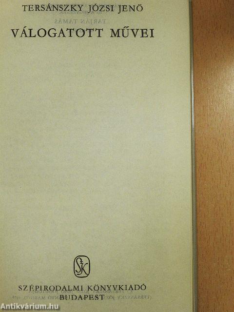 Tersánszky Józsi Jenő válogatott művei