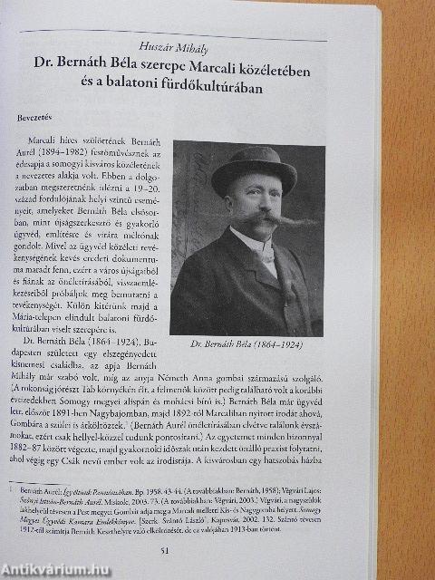 A Marcali Városi Helytörténeti Múzeum évkönyve 2010/1.