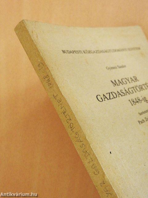 Magyar gazdaságtörténet 1848-ig