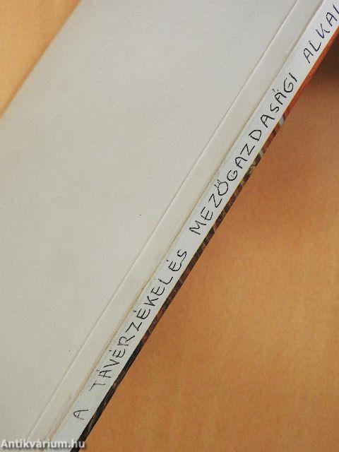 A távérzékelés mezőgazdasági alkalmazása