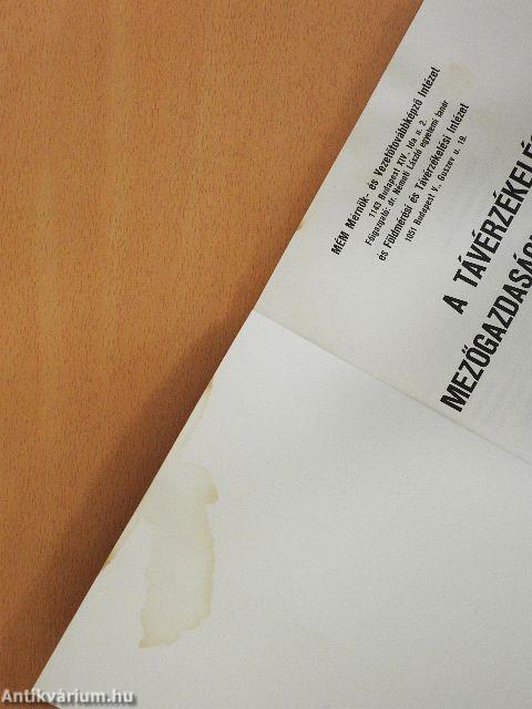 A távérzékelés mezőgazdasági alkalmazása