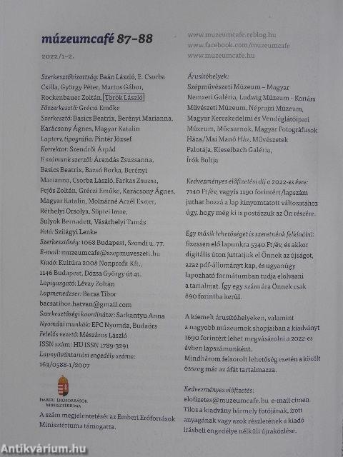 Múzeumcafé 2022/1-2. 