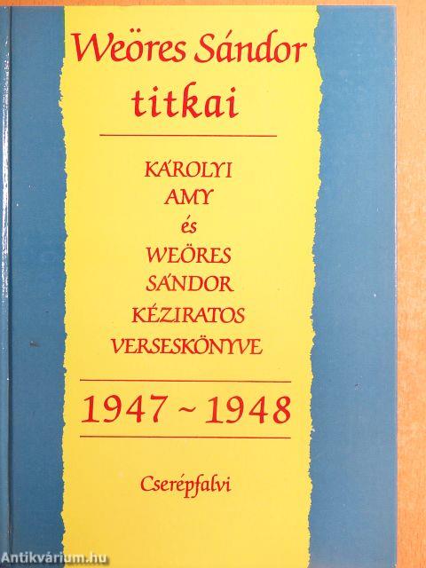 Weöres Sándor titkai