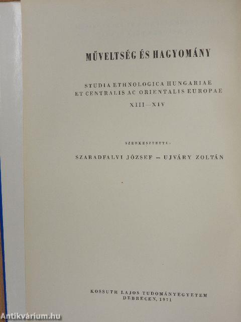 Studia ethnographica et folkloristica in honorem Béla Gunda