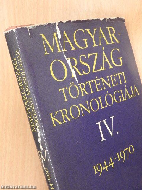 Magyarország történeti kronológiája IV.