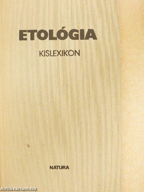 Etológia kislexikon