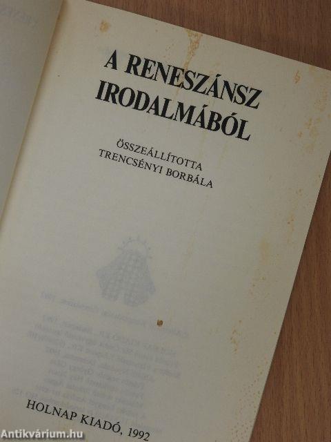 A reneszánsz irodalmából
