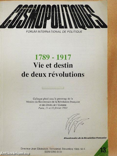 Cosmopolitiques Décembre 1989