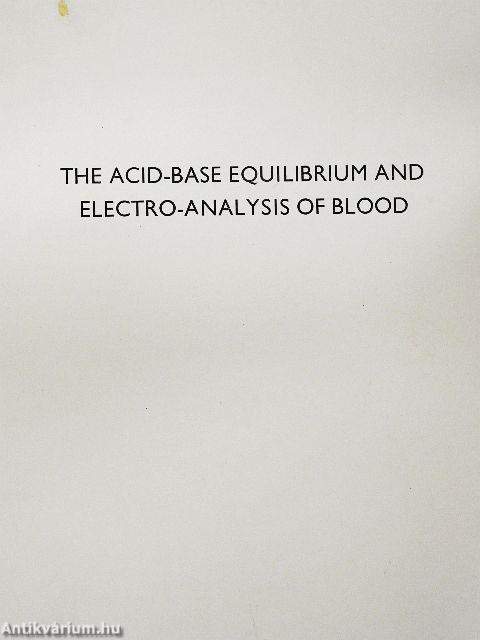 The Acid-base Equilibrium and Electro-Analysis of Blood