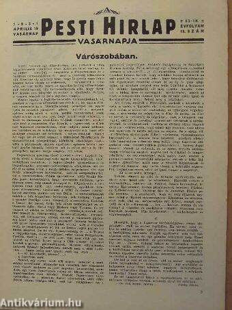 A Pesti Hirlap Vasárnapja 1931. április 19.