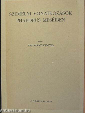 Személyi vonatkozások Phaedrus meséiben