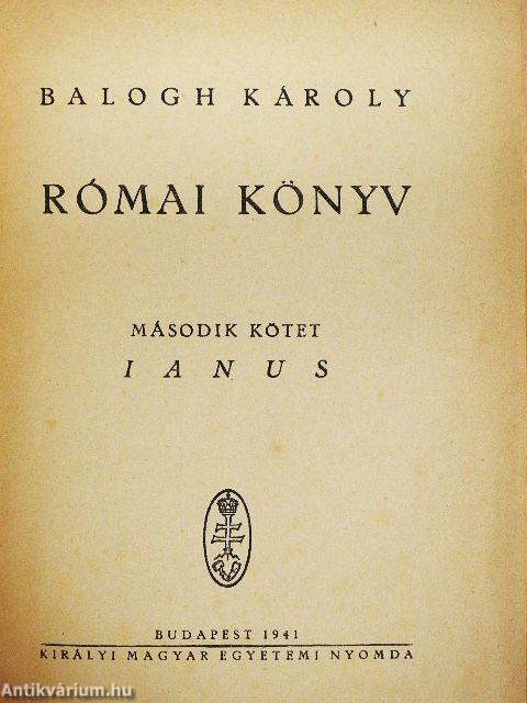Római könyv II.