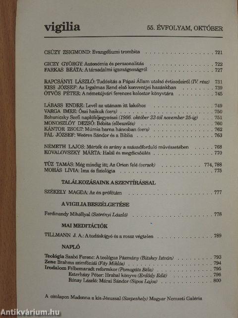 Vigilia 1990. október