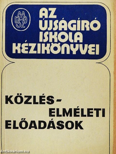 Közléselméleti előadások