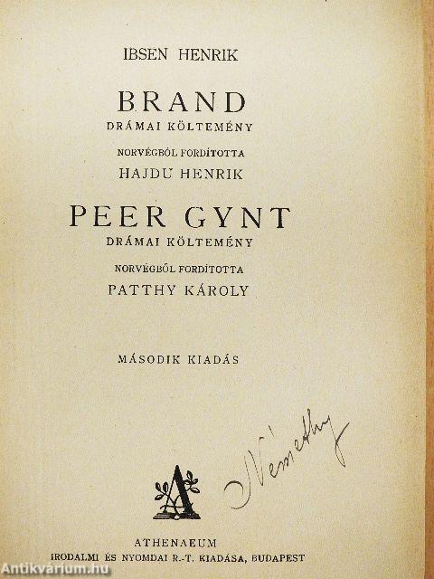 Brand/Peer Gynt