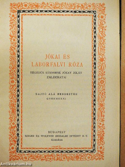 Jókai és Laborfalvi Róza
