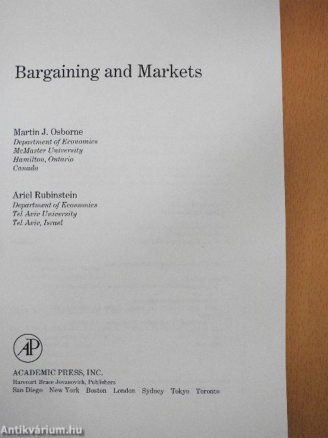 Bargaining and Markets