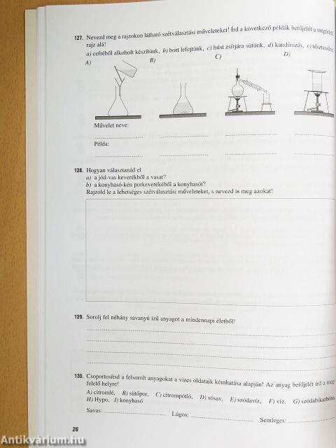 Kémia feladatsorozatok általános iskolásoknak 7. osztály