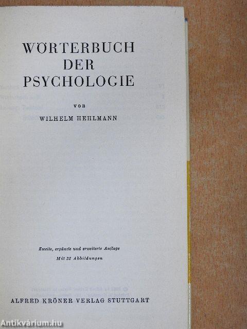 Wörterbuch der Psychologie