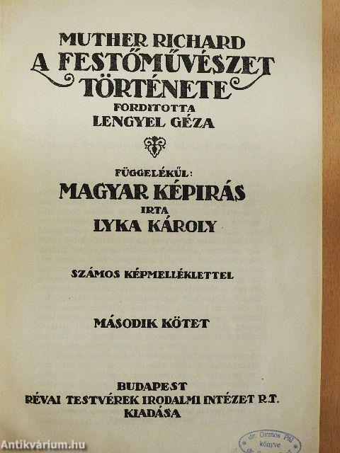 A festőművészet története I-II.