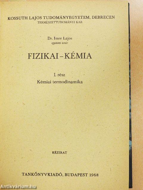 Fizikai kémia I-IV.