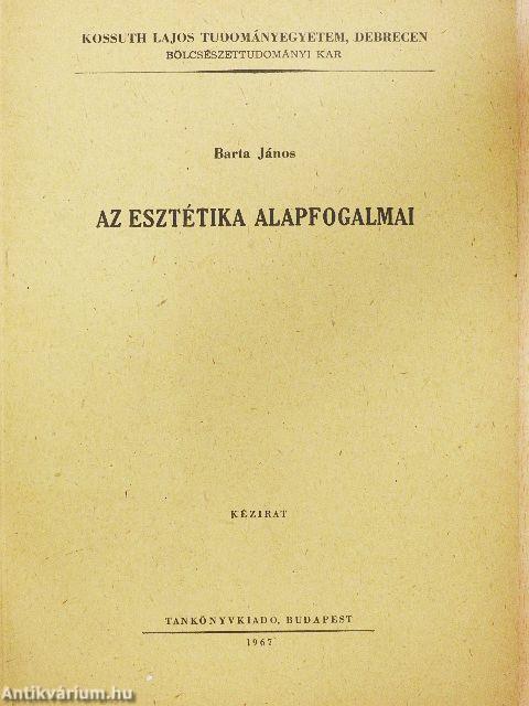 Az esztétika alapfogalmai