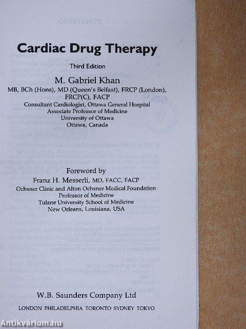 Cardiac Drug Therapy