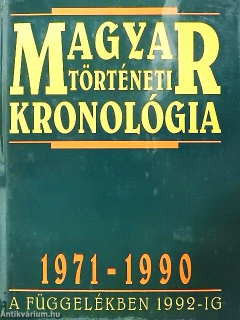 Magyar történeti kronológia 1971-1990