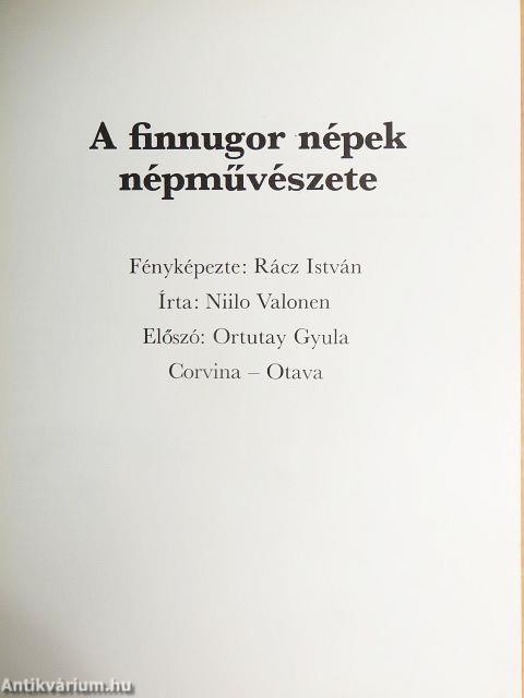 A finnugor népek népművészete