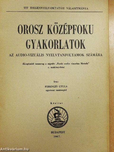 Orosz középfoku gyakorlatok