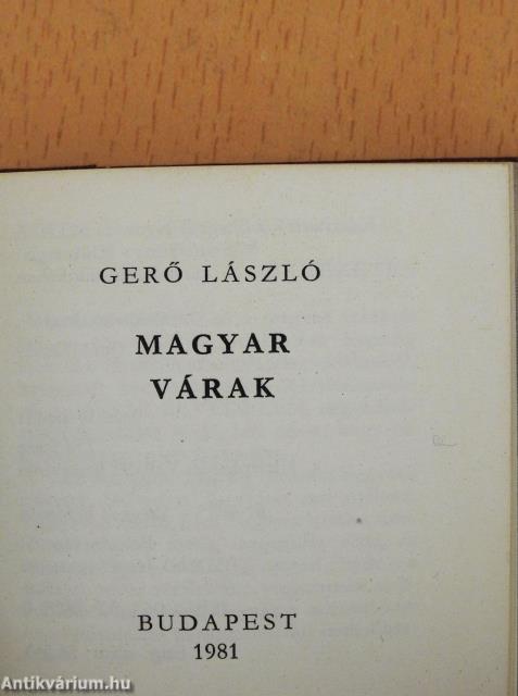 Magyar várak (minikönyv) (számozott)